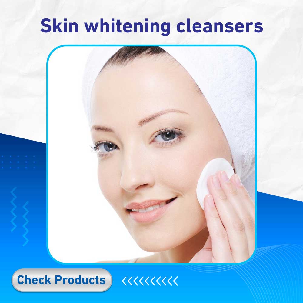 Skin whitening cleansers