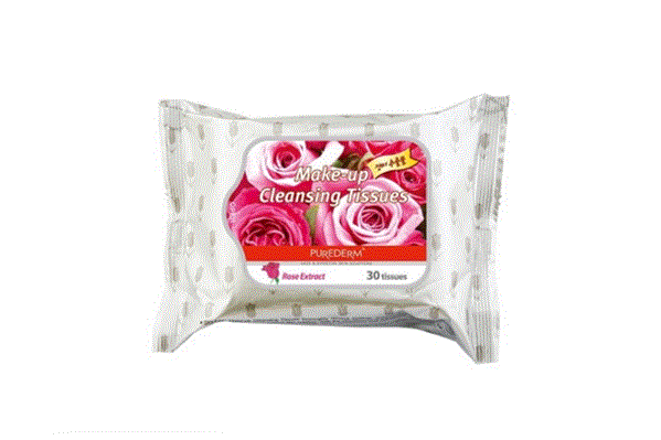 PRITTY MAKE UP REMOVER ROSE TISSUES 30 SHEETS - Life Care Apotek