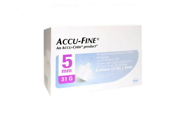 ACCU FINE 31 G 5 MM 100 NEEDLES - Life Care Apotek