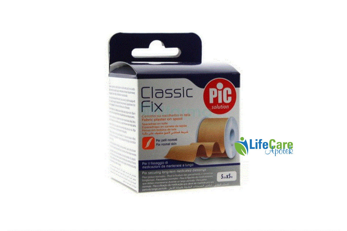 PIC CLASSIC FIX  PLASTER 5CMX5 M - Life Care Apotek