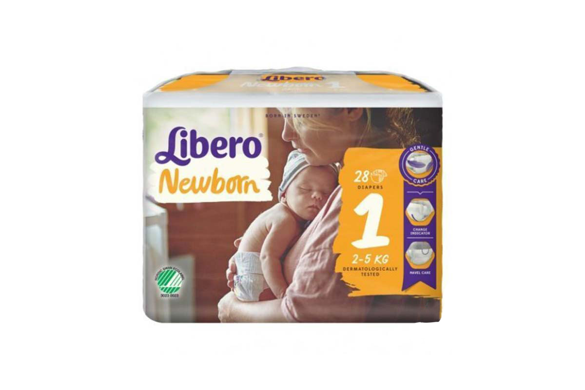 LIBERO NEWBORN NO 1 FROM 2 TO 5 KG 28 DIAPERS - Life Care Apotek