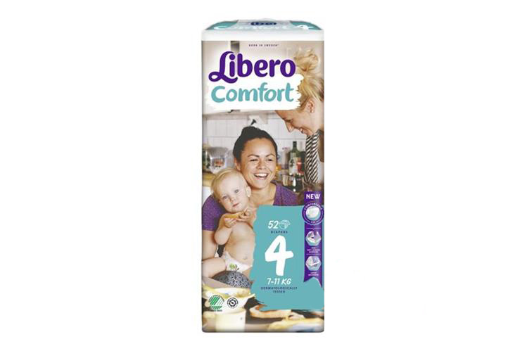 LIBERO COMFORT NO 4 FROM 7 TO 11 KG 52 DIAPERS - Life Care Apotek