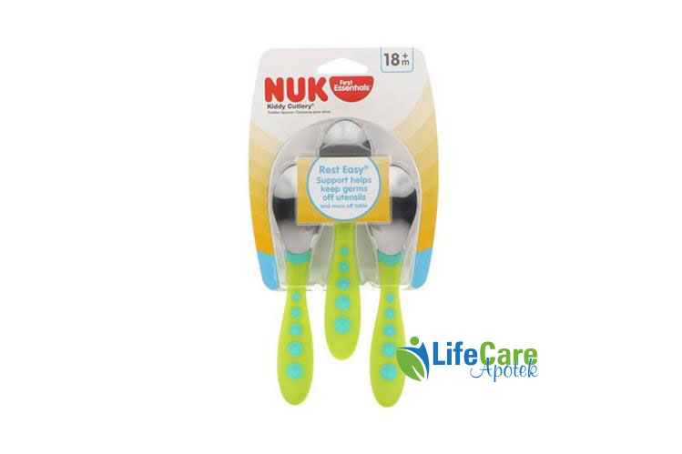 NUK FIRST ESSENTIALS KIDDY SPOONS PLUS18  MONTH - Life Care Apotek