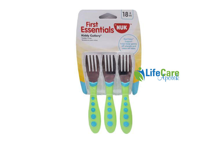 NUK FIRST ESSENTIALS KIDDY CUTLERY PLUS 18 MONTH - Life Care Apotek