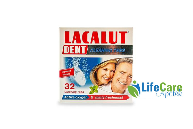 LACALUT CLEANSING 32 TABLETS - Life Care Apotek