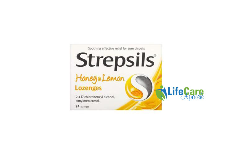 STREPSILS HONEY LEMON 24 LOZENGES - Life Care Apotek