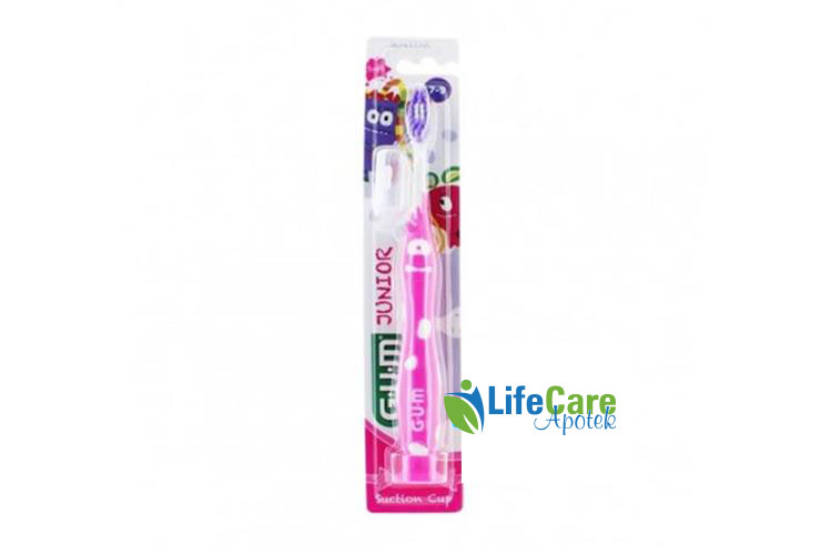 GUM JUNIOR TOOTHBRUSH 7 TO 9 YEARS COLOR PINK - Life Care Apotek