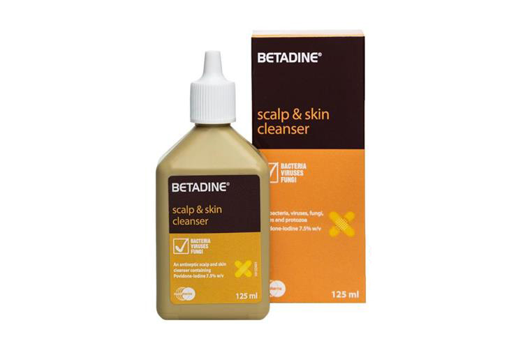 BETADINE SCALP AND SKIN CLEANSER 7.5% 125 ML - Life Care Apotek