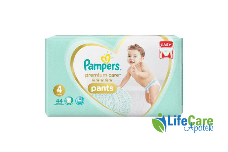 PAMPERS 4 PREMIUM CARE PANTS 9 TO 14 KG 44 PANTS - Life Care Apotek