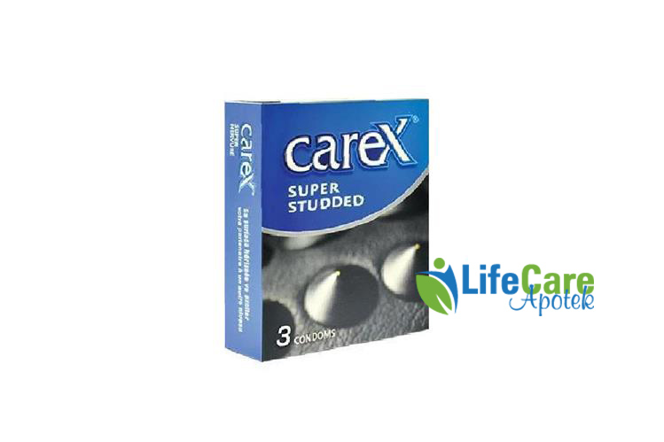 CAREX CONDOMS SUPER STUDDED 3 - Life Care Apotek