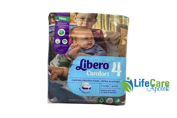 LIBERO COMFORT 4 26 DIAPERS - Life Care Apotek