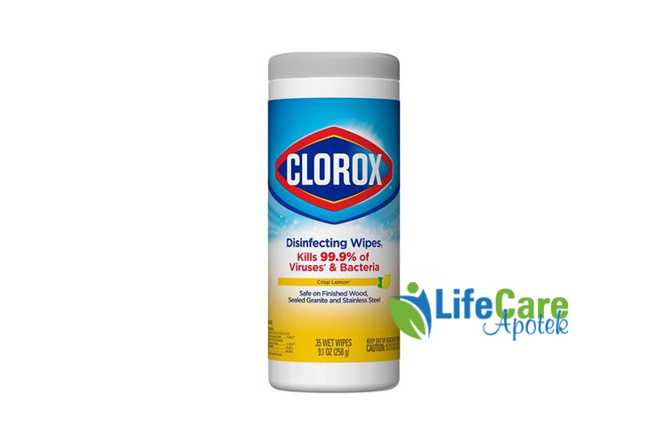 CLOROX DISINFECTING WIPES LEMON 35 PCS - Life Care Apotek