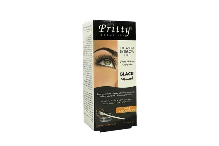 PRITTY EYELASH AND EYEBROW DYE BLACK 6 ML - Life Care Apotek