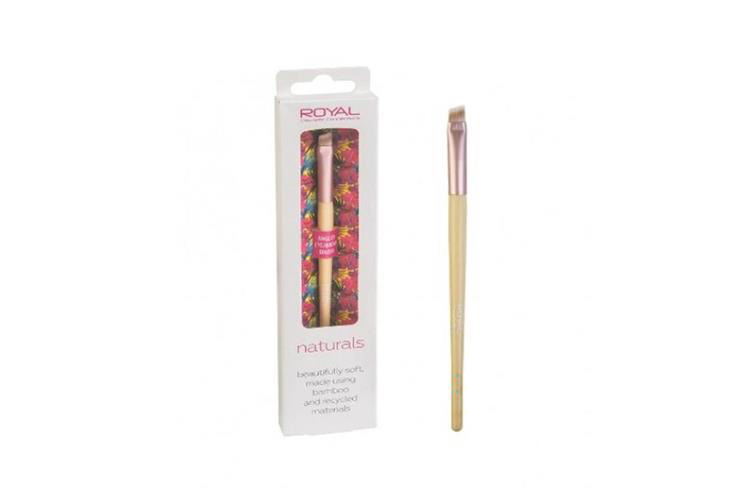 ROYAL NATURALS ANGLED EYE AND BROW BRUSH - Life Care Apotek