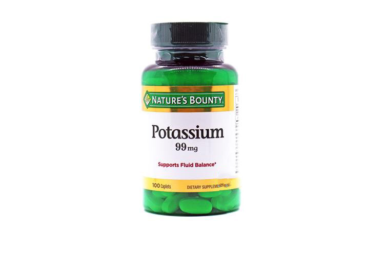 NATURES BOUNTY POTASSIUM 99MG 100 CAPLETS - Life Care Apotek