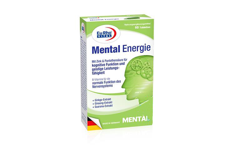 EURHO VITAL MENTAL ENERGIE 60 TABLETS - Life Care Apotek