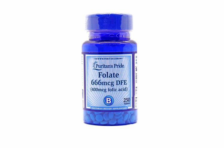 PURITANS PRIDE  FOLIC ACID 400MCG 250 TABLET - Life Care Apotek