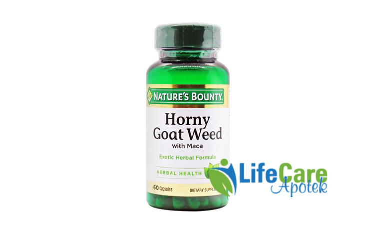 NATURES BOUNTY HORNY GOAT WEED 60 CAPSULES - Life Care Apotek