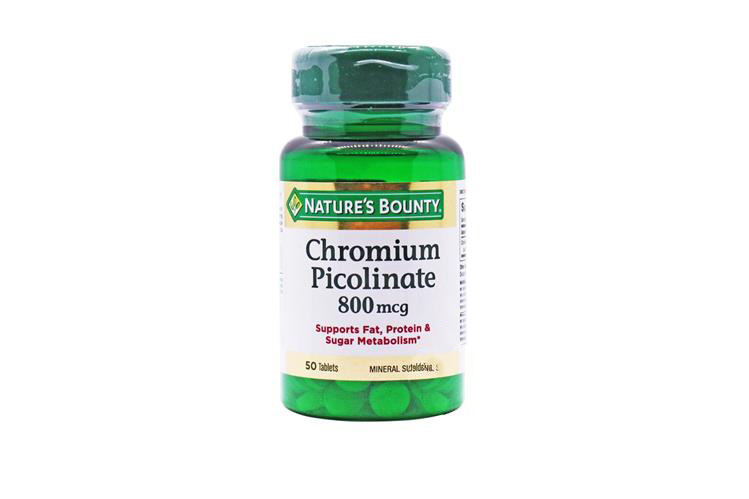 NATURES BOUNTY CHROMIUM  PIOCLINATE 800 MCG 50 TABLETS - Life Care Apotek