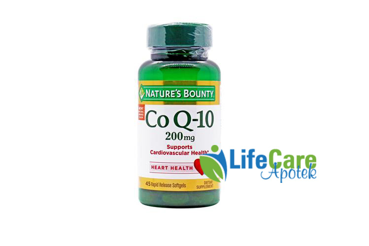 NATURES BOUNTY CO Q10 200MG 45 SOFTGELS - Life Care Apotek