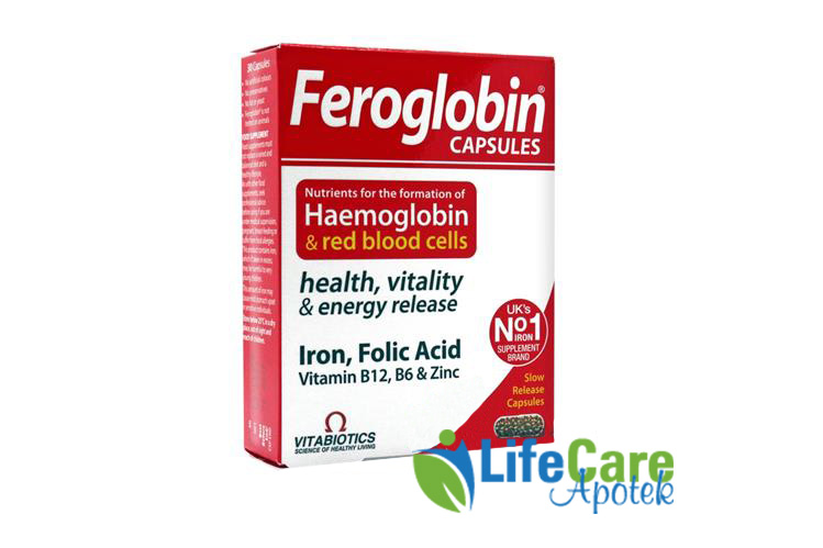 VITABIOTICS FEROGLOBIN B12 30 CAPSULES - Life Care Apotek