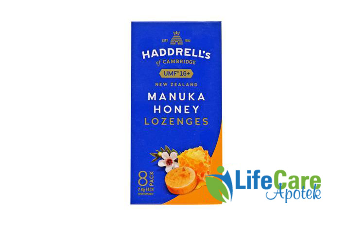 HADDRELLS MANUKA HONEY LOZENGES UMF PLUS 16 2.8GM - Life Care Apotek