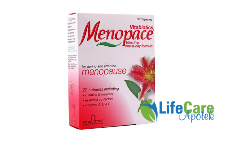 VITABIOTICS MENOPACE 30 TABLETS - Life Care Apotek