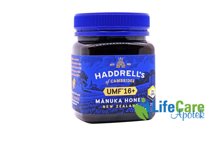 HADDRELLS MANUKA HONEY UMF PLUS 16 250GM - Life Care Apotek