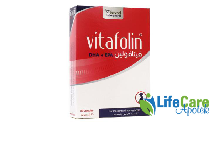 SURVEAL VITAFOLIN DHA PLUS EPA 30 CAPS - Life Care Apotek