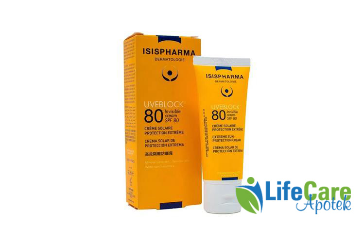 ISISPHARMA UVEBLOCK CREAM SPF80 40 ML - Life Care Apotek