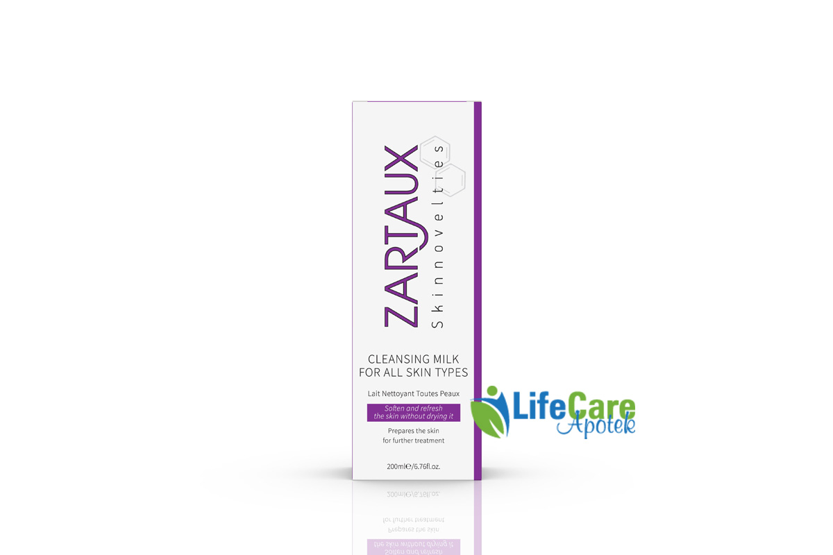 ZARTAUX CLEANSING MILK FOR ALL SKIN TYPES 200 ML - Life Care Apotek