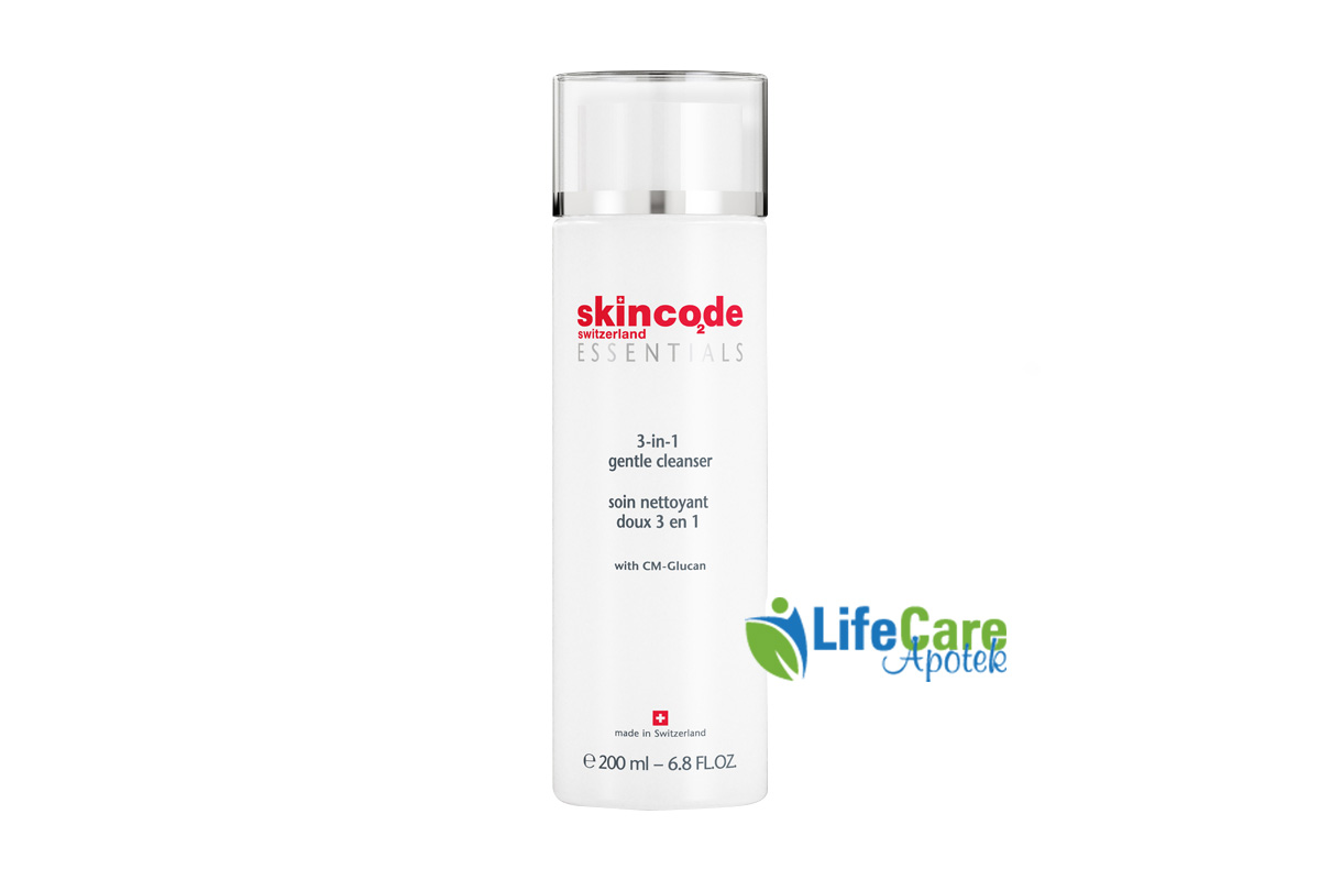 SKINCODE 3 IN 1 GENTLE CLEANSER 200 ML - Life Care Apotek