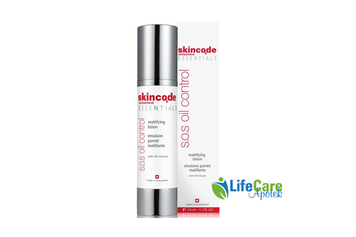 SKINCODE S O S OIL CONTROL MATTIFYING LOTION 50 ML - Life Care Apotek
