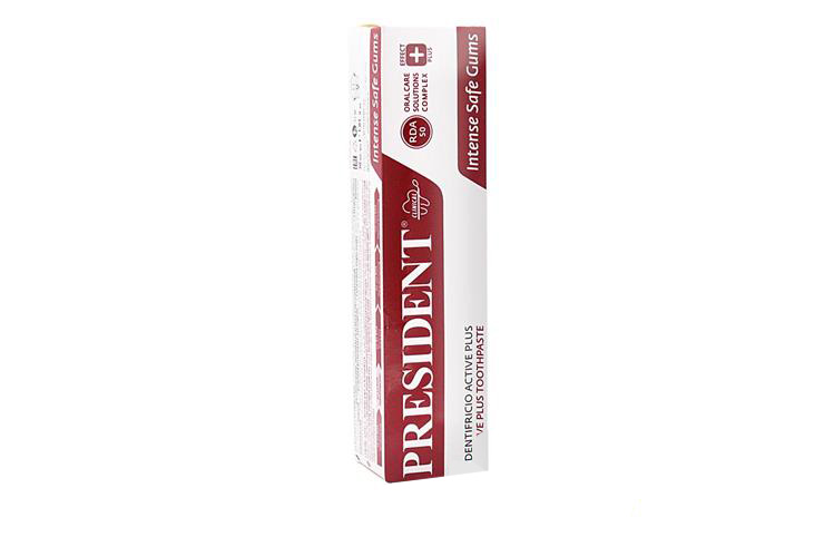 PRESIDENT ACTIVE PLUS TOOTHPASTE INTENSE SAFE GUMS 30ML - Life Care Apotek