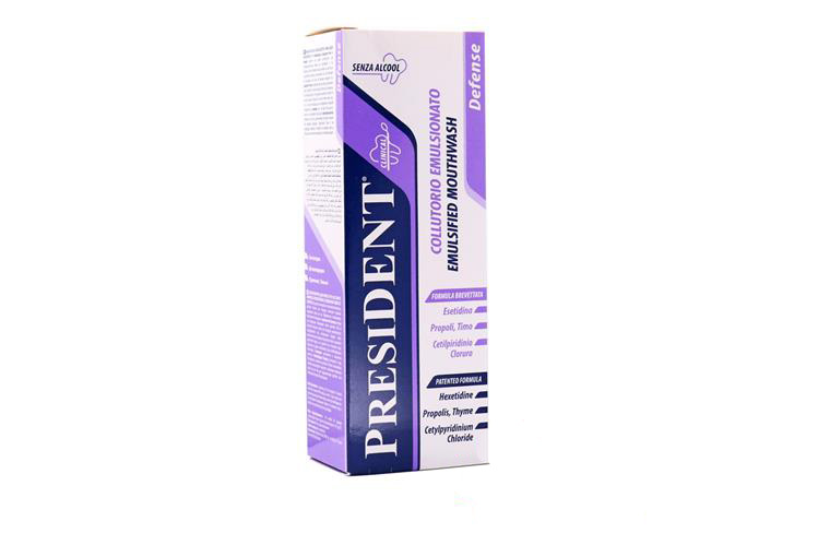 PRESIDENT EMULSIFIED MOUTHWASH DEFENSE 250 ML - Life Care Apotek