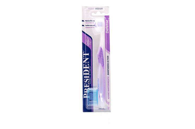 PRESIDENT DEFENSE TOOTHBRUSH MEDIUM - Life Care Apotek