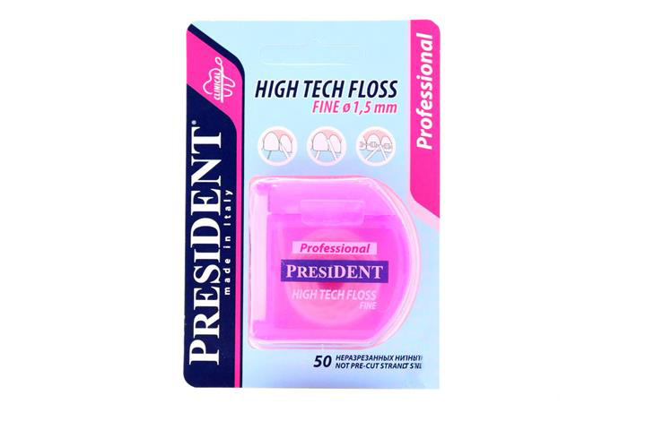 PRESIDENT HIGH TECH FLOSS FINE 1.5MM - Life Care Apotek