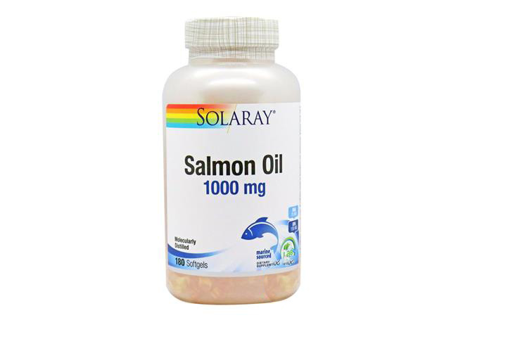 SOLARAY SALMON OIL 1000MG 180 SOFTGELS - Life Care Apotek