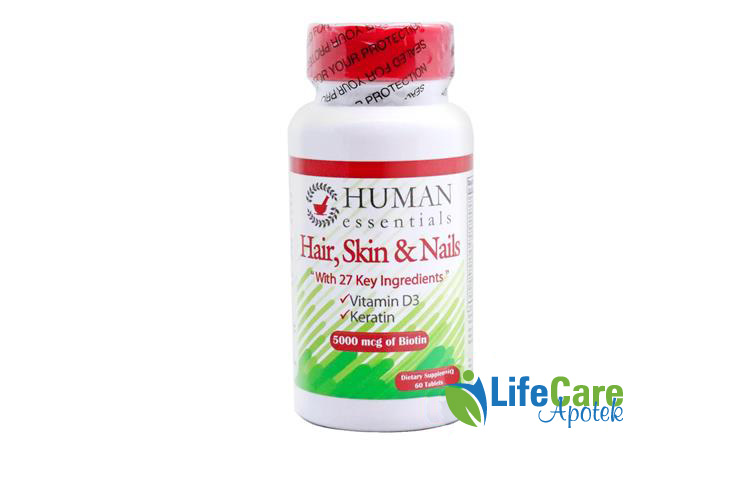 HUMAN HAIR SKIN NAILS 60 TABLETS - Life Care Apotek