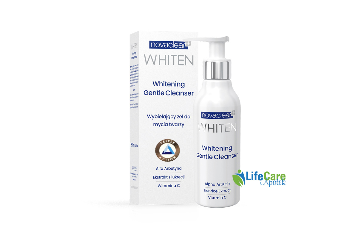 NOVACLEAR WHITEN WHITENING GENTLE CLEANSER 150 ML - Life Care Apotek