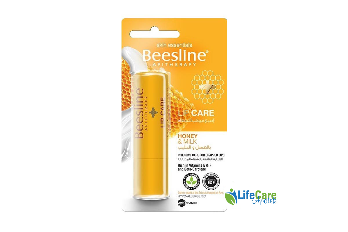 BEESLINE LIP CARE HONEY AND MILK 4GM - Life Care Apotek