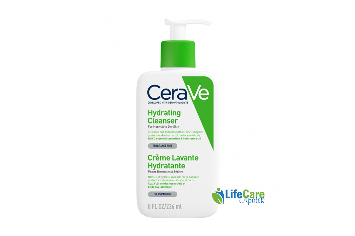 CERAVE HYDRATING CLEANSER 236 ML - Life Care Apotek
