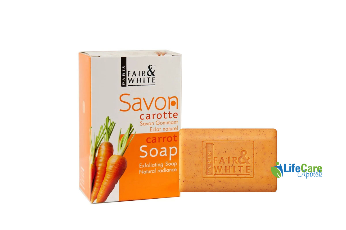 FAIR AND WHITE CARROT SOAP 200 GM - Life Care Apotek
