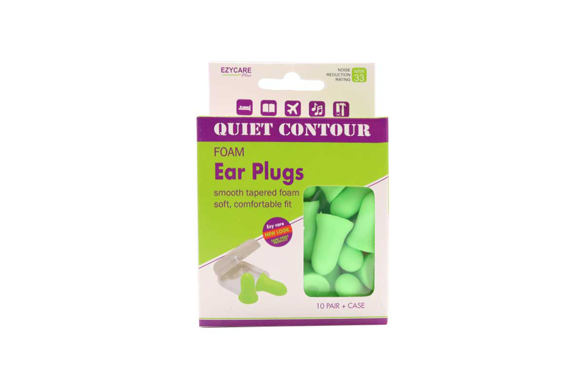 EZYCARE QUIET CONTOUR FOAM EAR PLUGS 10033 - Life Care Apotek