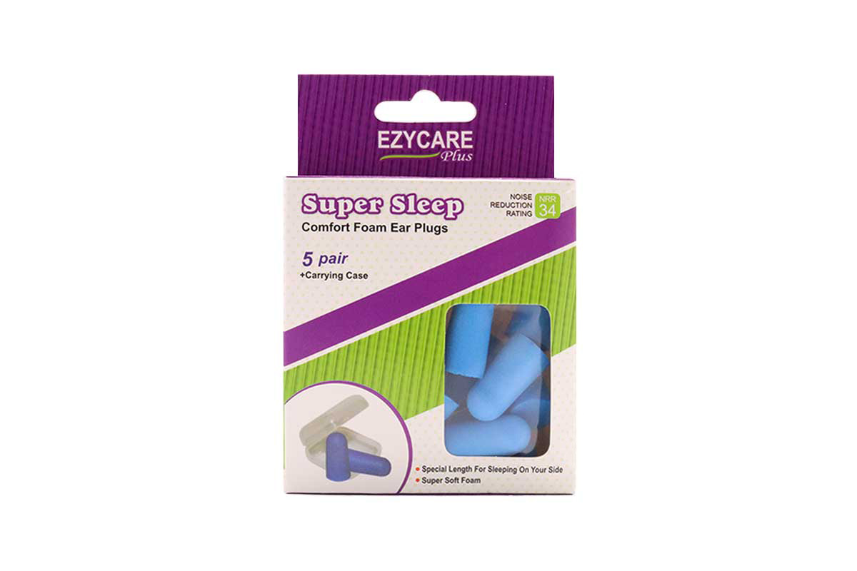 EZYCARE SUPER SLEEP COMFORT FOAM EAR PLUGS 10264 - Life Care Apotek