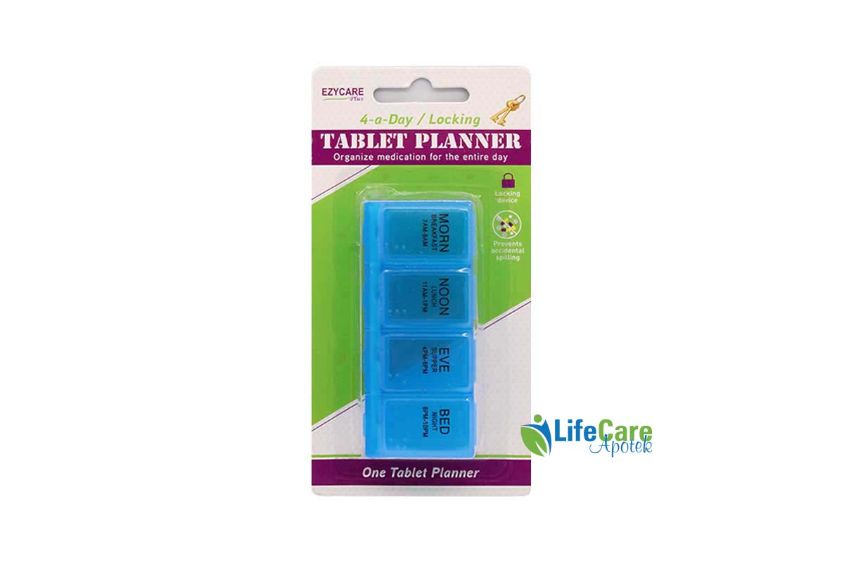 EZYCARE 4 A DAY LOCKING TABLET PLANNER 17800 - Life Care Apotek