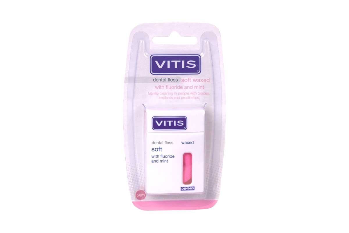 VITIS DENTAL FLOSS SOFT WAXED 50M - Life Care Apotek