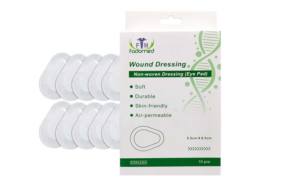 FADOMED WOUND DRESSING EYE PADS 10PCS - Life Care Apotek