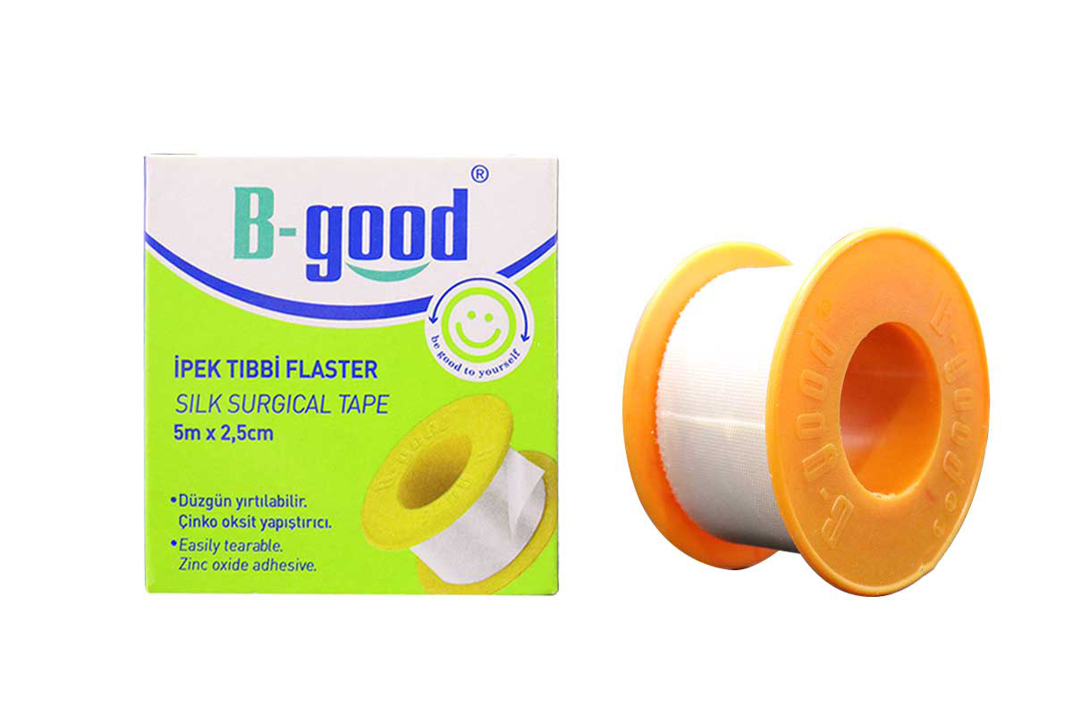 B GOOD SILK SURGICAL TAPE 5M X 2.5CM - Life Care Apotek
