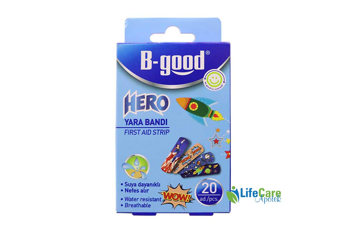 B GOOD HERO FIRST AID STRIP 20 PCS - Life Care Apotek